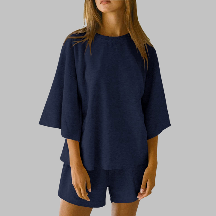TIYA™ - Casual Top and Shorts Lounge Set - Maison Léa &amp; Lou