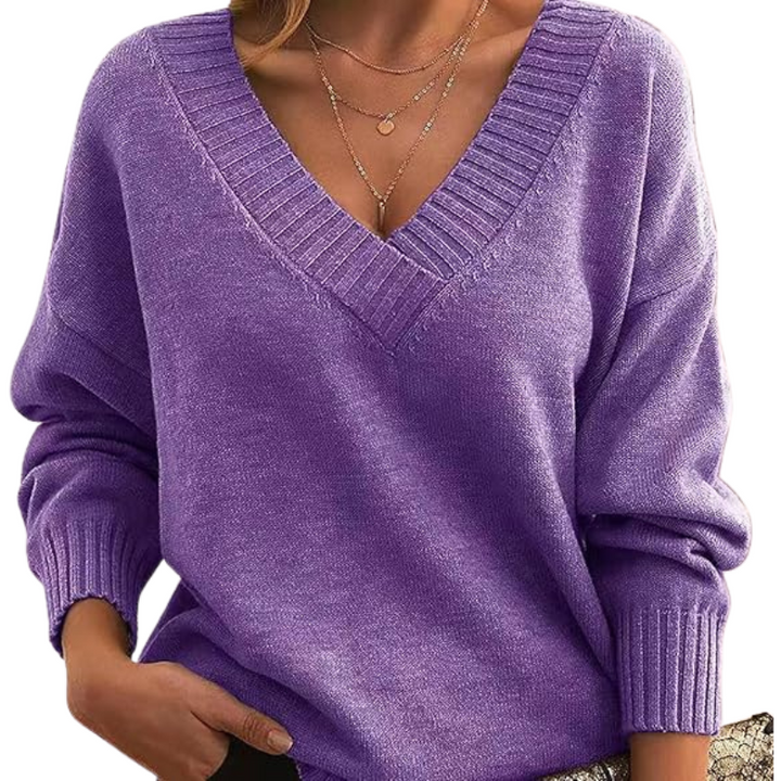LILLIAN™ - Lightweight V-Neck Sweater - Maison Léa &amp; Lou