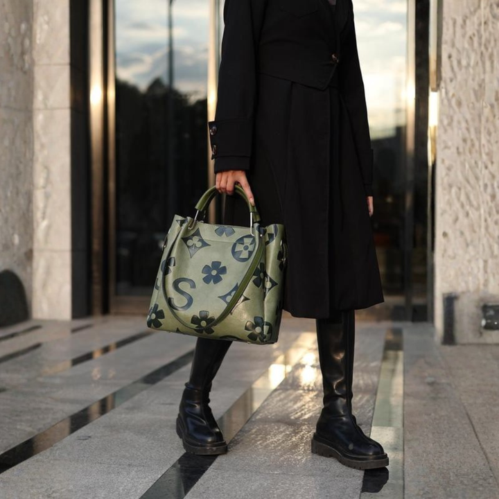SAYALA™ - Classy Fashionable Floral Embossed Handbag and Crossbody Bag - Maison Léa &amp; Lou