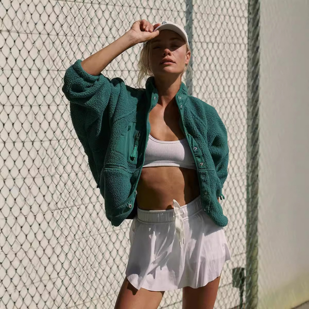 MANCY™ - Casual Button Down Cropped Jacket - Maison Léa & Lou