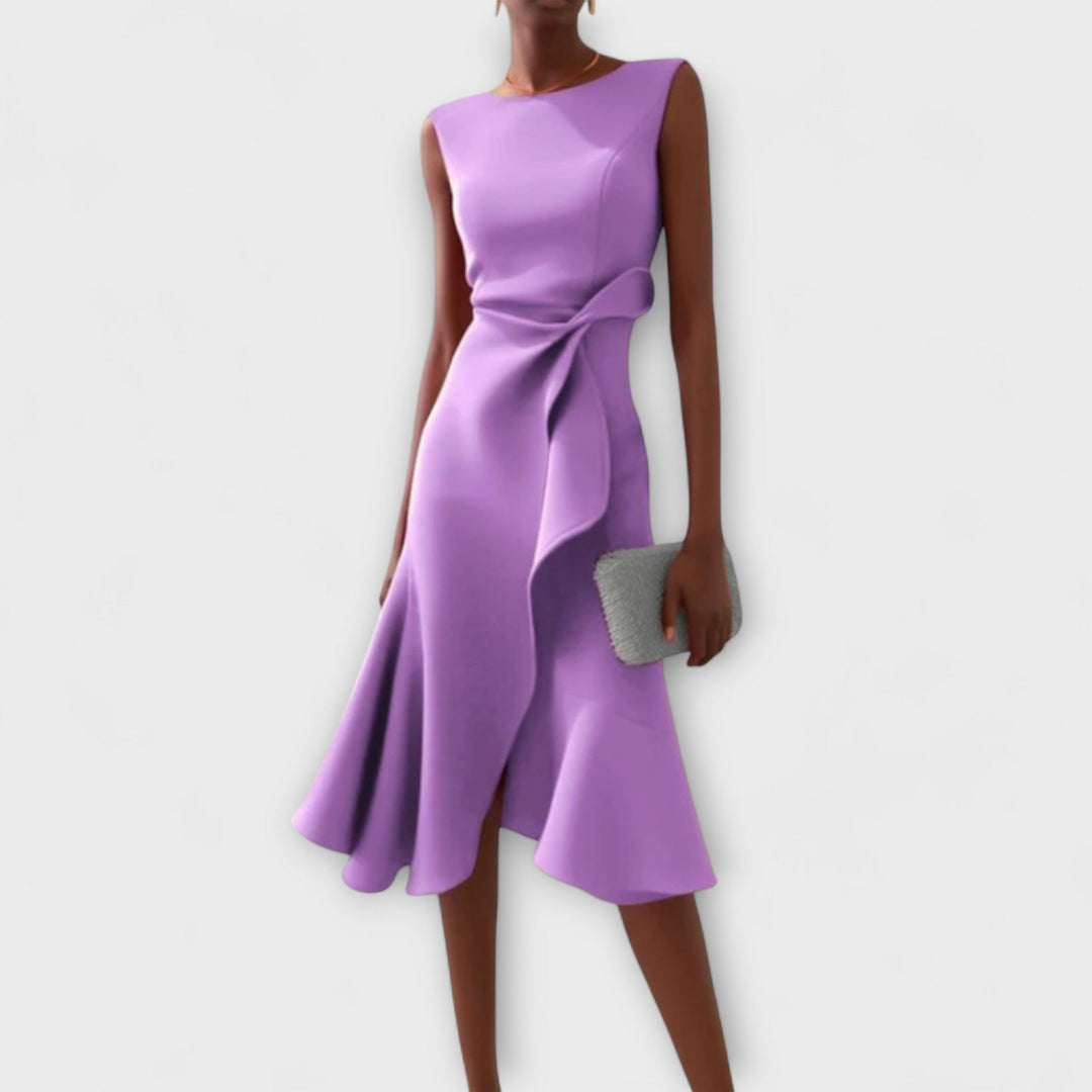 MARISSA™ –  Elegant Wrap-Style Sleeveless Dress - Maison Léa &amp; Lou