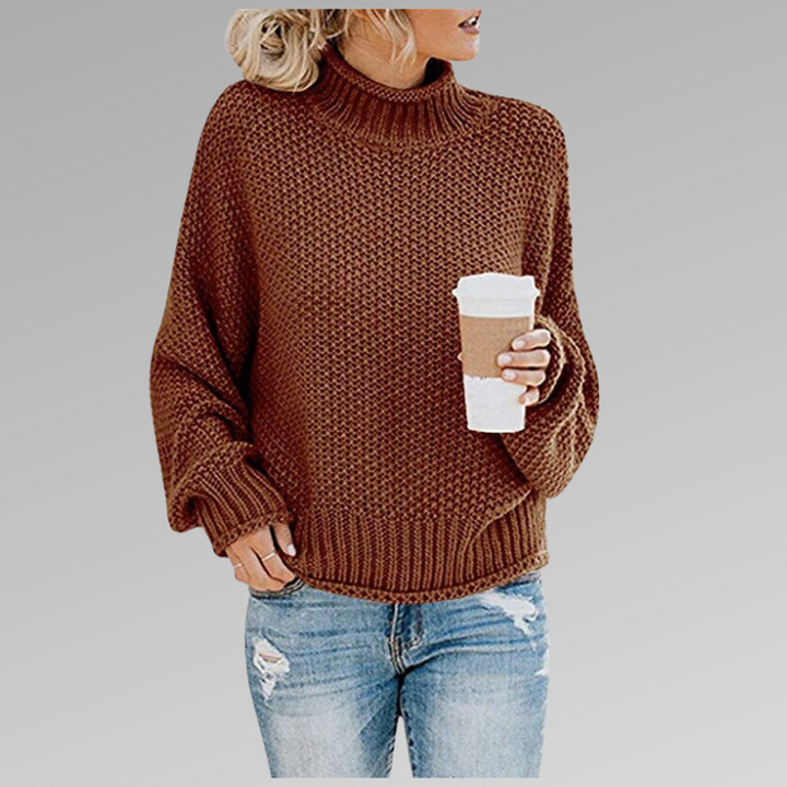 Melody | Relaxed Turtleneck Jumper - Maison Léa &amp; Lou