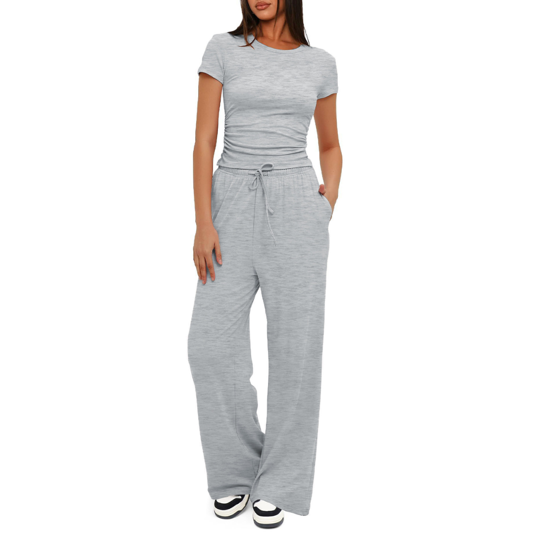 GLORIA™ – Cozy Bell Bottom Loungewear Set - Maison Léa &amp; Lou
