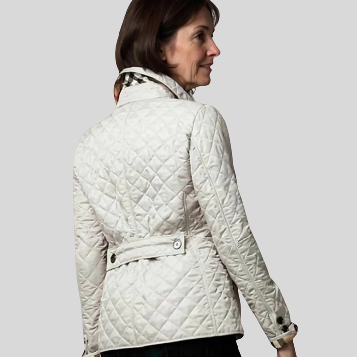 Diana - Casual Quilted Jacket with Turned-Down Collar