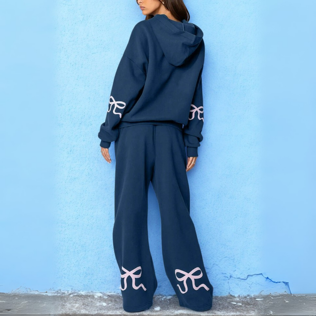 TAMINA™ - Casual Oversized Sweatshirt and Wide Leg Pants - Maison Léa &amp; Lou