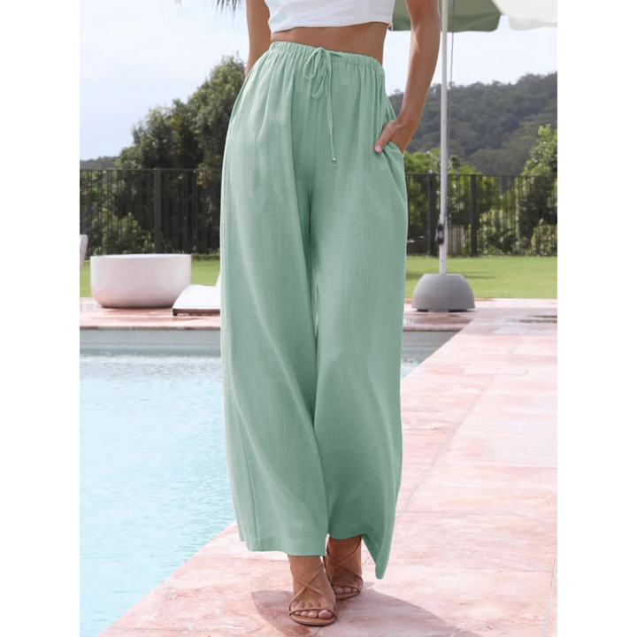 VIRENA™ – Relaxed Lightweight Wide Leg Summer Trousers - Maison Léa &amp; Lou