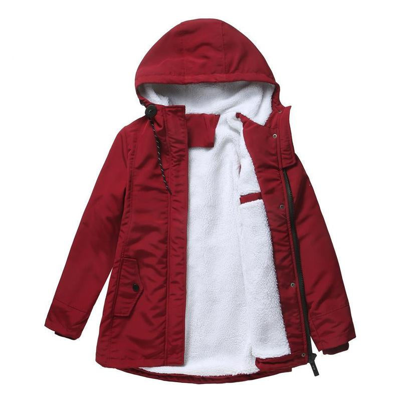 AMINA™ - Thick Winter Coat with Hood and Quilted Lining for Winter Warmth - Maison Léa &amp; Lou