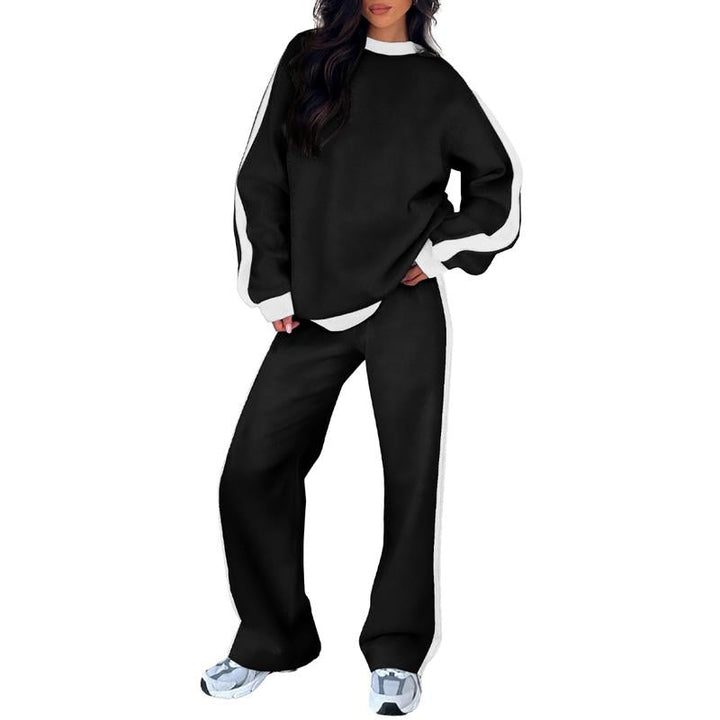 SANDI™ - Comfortable 2-Piece Lounge Set Sweatshirt &amp; Straight Leg Pants - Maison Léa &amp; Lou