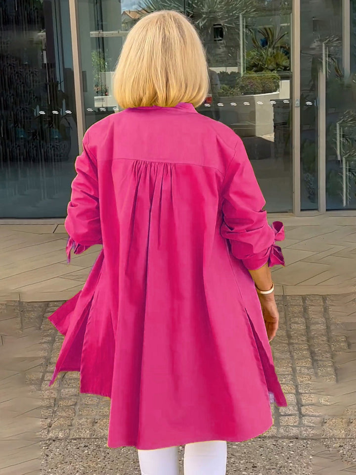 CÉLINA™ - Classy Long Shirt Jacket - Maison Léa &amp; Lou