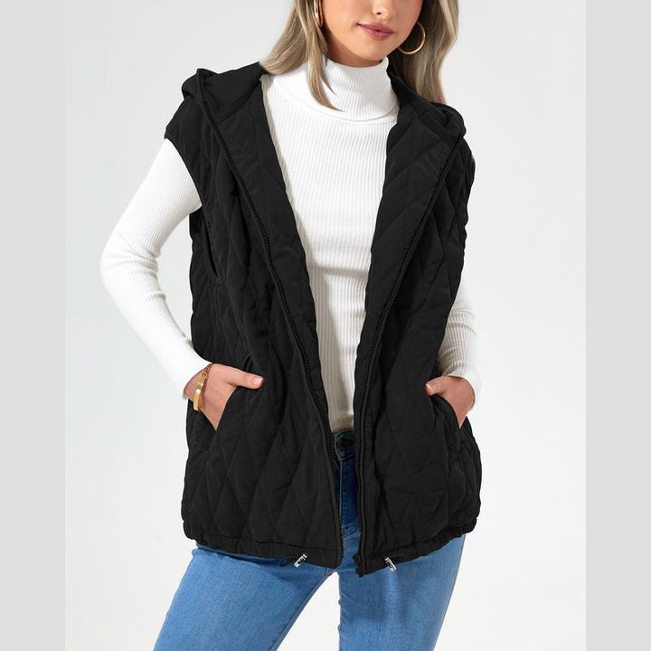 LIAM™ - Cozy Sleeveless Hooded Winter Coat with Pockets - Maison Léa &amp; Lou