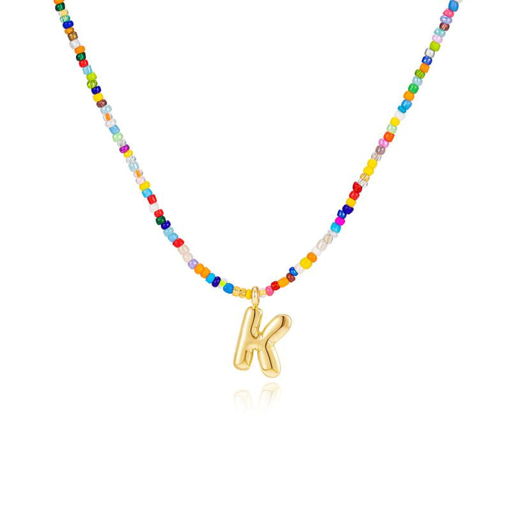 MACY™ - Colorful Bubble Letter Necklace - Maison Léa &amp; Lou