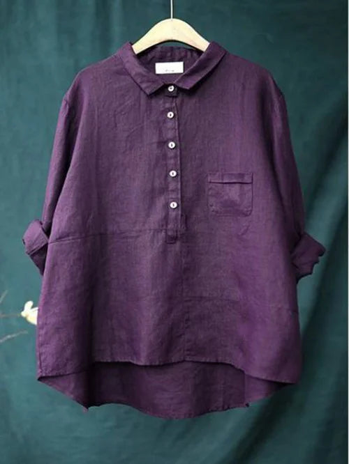 CECILIE™ | Timeless Cotton Button-Up - Maison Léa &amp; Lou
