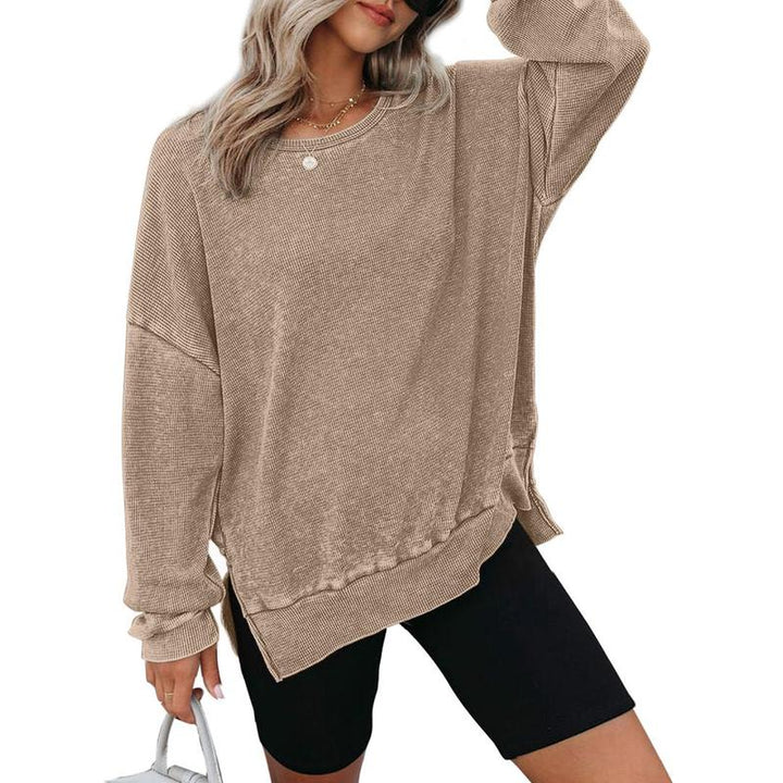 THALIENE™ - Casual Oversized Crewneck Long Sleeve Sweatshirt - Maison Léa &amp; Lou