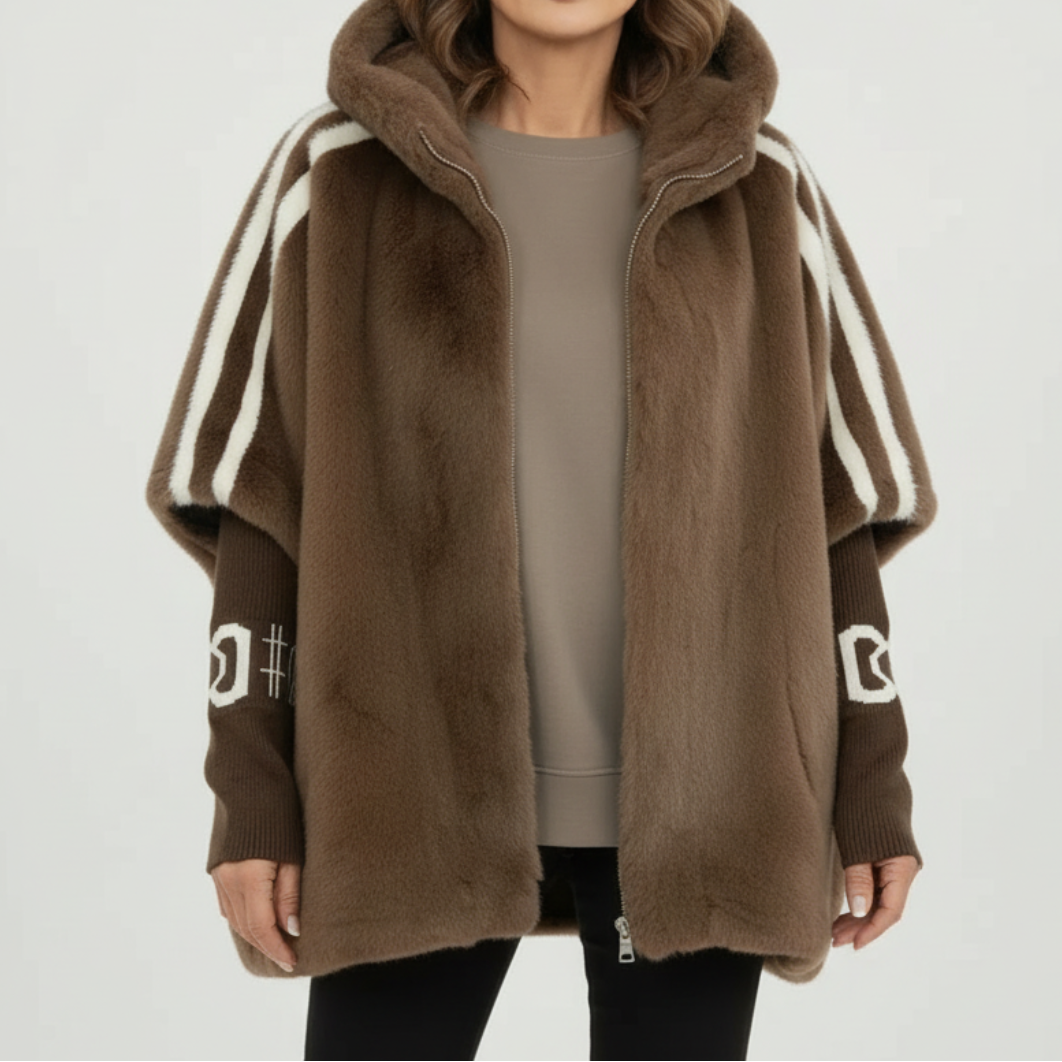 Brielle - Hooded Faux Fur Jacket