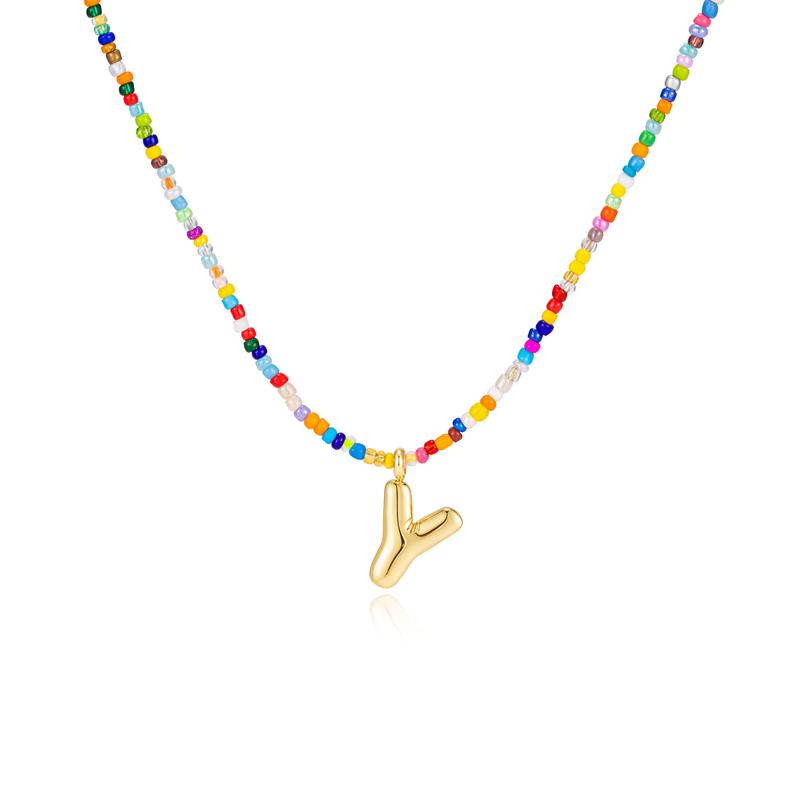 MACY™ - Colorful Bubble Letter Necklace - Maison Léa &amp; Lou
