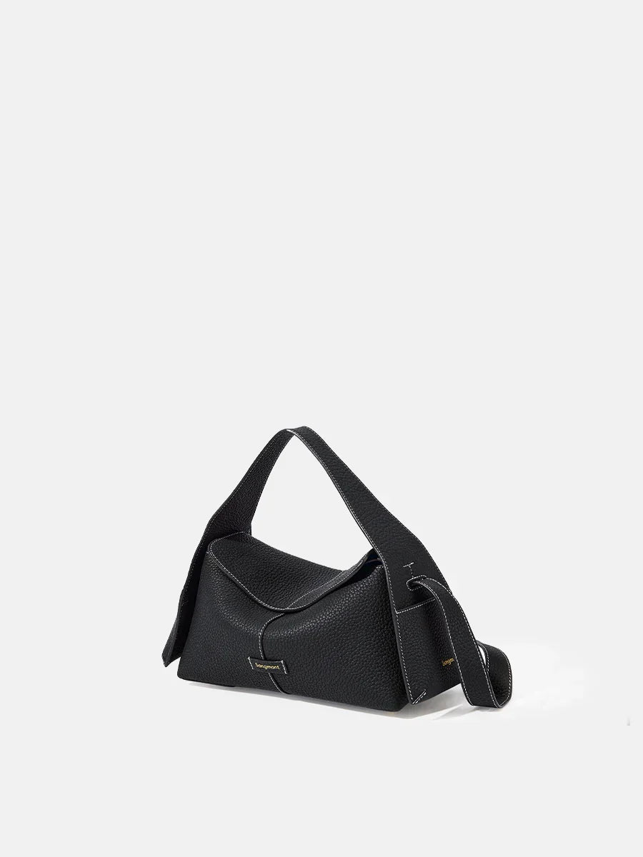 Small Lioré Roof Bag - Onyx - Maison Léa & Lou