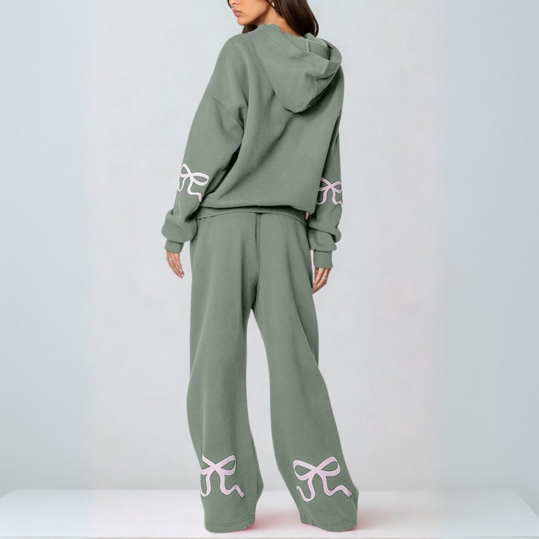 TAMINA™ - Casual Oversized Sweatshirt and Wide Leg Pants - Maison Léa & Lou