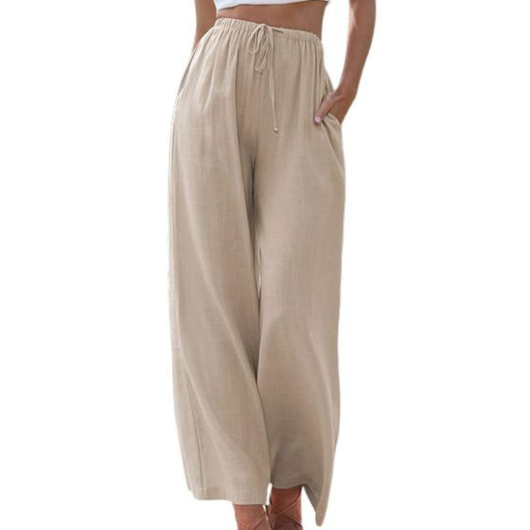 MARIANNE™ – Casual Summer Wide Leg Trousers - Maison Léa &amp; Lou