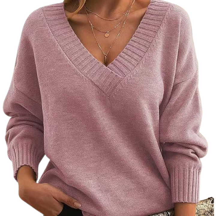 LILLIAN™ - Lightweight V-Neck Sweater - Maison Léa &amp; Lou