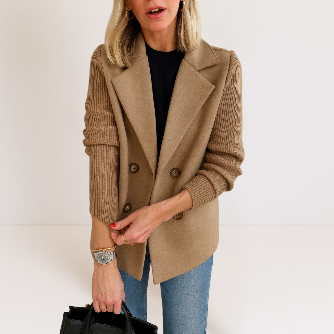 Ella™ | Soft-Blend Knit Blazer - Maison Léa &amp; Lou