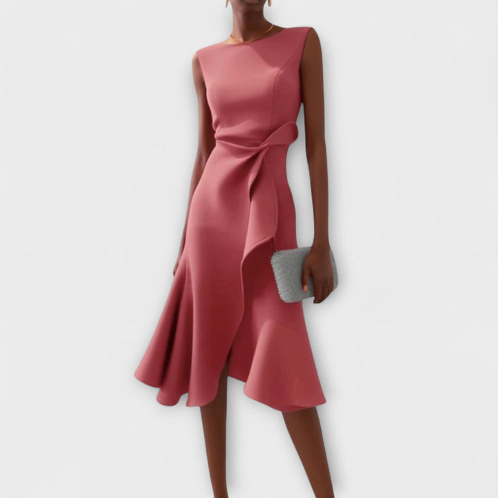 MARISSA™ –  Elegant Wrap-Style Sleeveless Dress - Maison Léa &amp; Lou