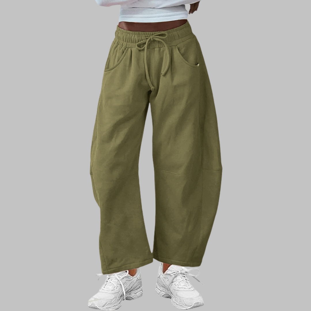 DIGMA™ - Casual Drawstring Barrel Leg Sweat Pants - Maison Léa &amp; Lou