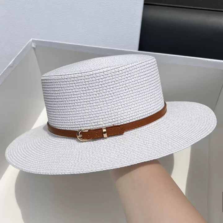 Odette | Belted Wide Brim Sun Hat - Maison Léa &amp; Lou