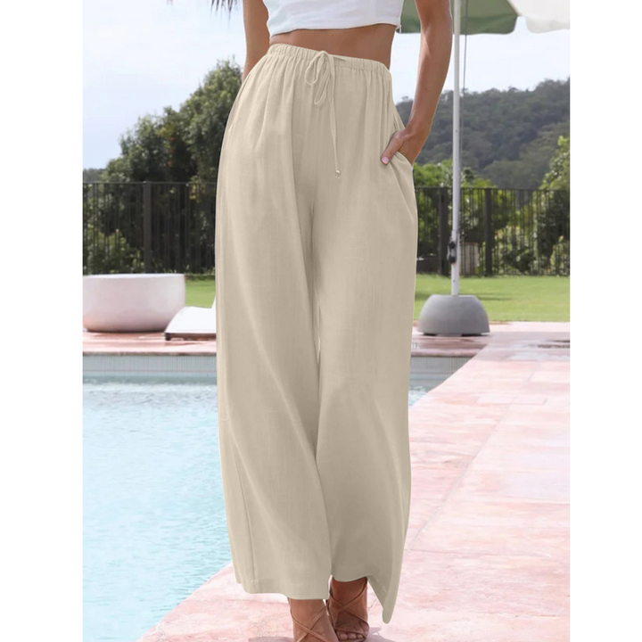 VIRENA™ – Relaxed Lightweight Wide Leg Summer Trousers - Maison Léa &amp; Lou