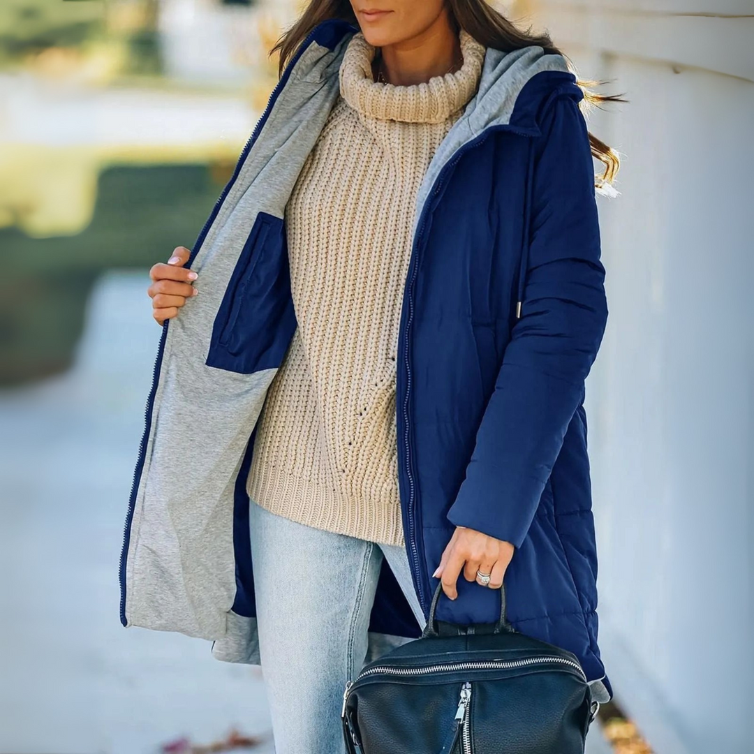 YILA™ - Casual Hooded Puffer Down Jacket - Maison Léa &amp; Lou