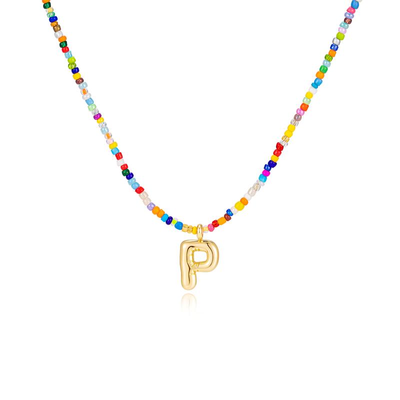 MACY™ - Colorful Bubble Letter Necklace - Maison Léa &amp; Lou