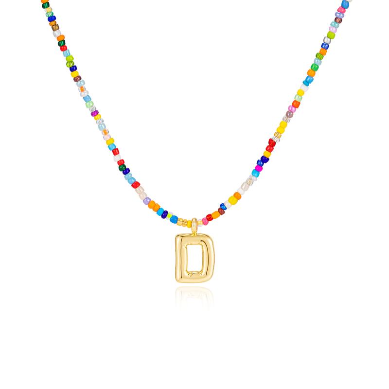 MACY™ - Colorful Bubble Letter Necklace - Maison Léa &amp; Lou