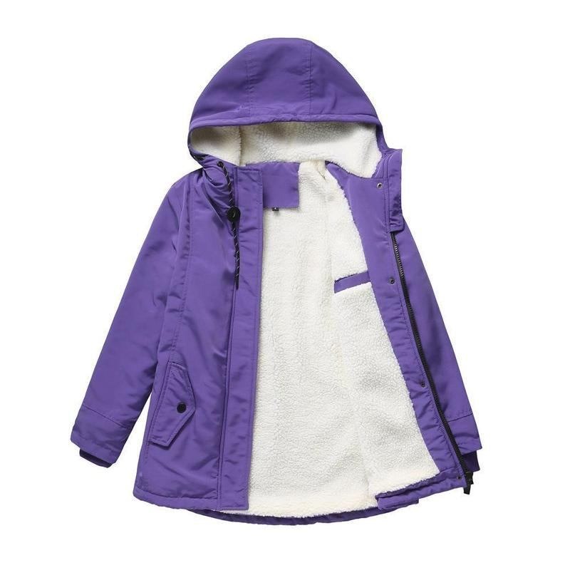 AMINA™ - Thick Winter Coat with Hood and Quilted Lining for Winter Warmth - Maison Léa &amp; Lou