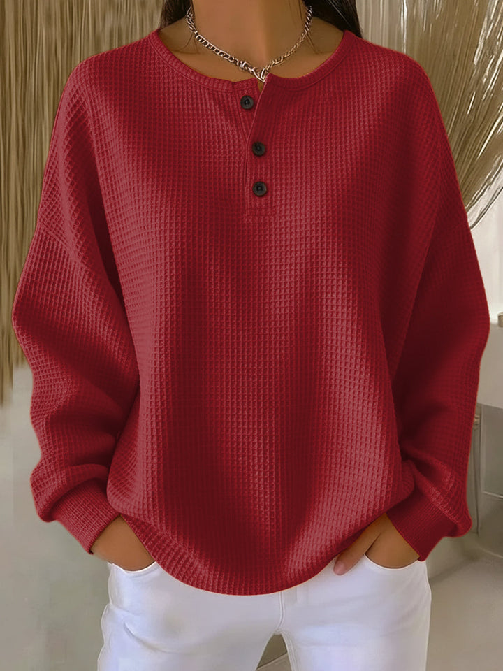 LEAH™  | Stylish Button Sweater - Maison Léa &amp; Lou