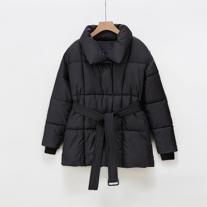 JASMINE™ - Cozy Thermal Stand Collar Waist Tie Zip-Up Coat for Winter - Maison Léa &amp; Lou