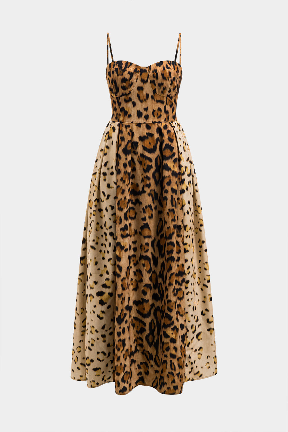 BIANCA™ - Bold Leopard Print Midi Dress - Maison Léa & Lou