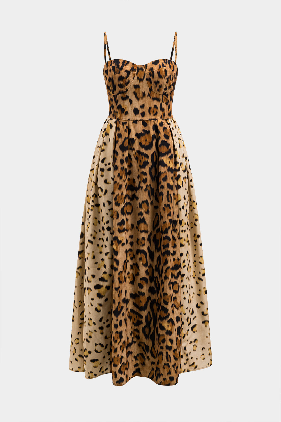 BIANCA™ - Bold Leopard Print Midi Dress - Maison Léa &amp; Lou
