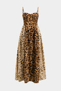 BIANCA™ - Bold Leopard Print Midi Dress - Maison Léa & Lou