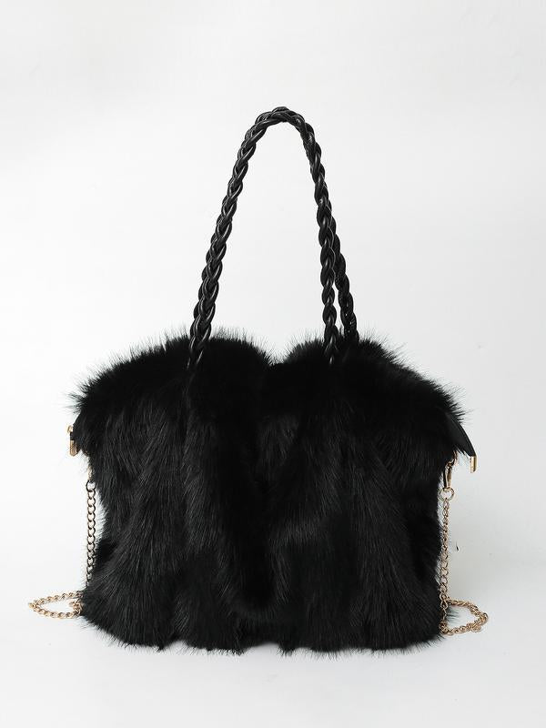 CHARLOTTE™ - Versatile Plush Velvet Shoulder Tote Bag - Maison Léa &amp; Lou