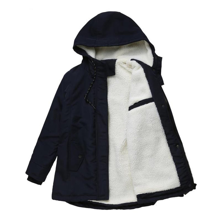 AMINA™ - Thick Winter Coat with Hood and Quilted Lining for Winter Warmth - Maison Léa &amp; Lou