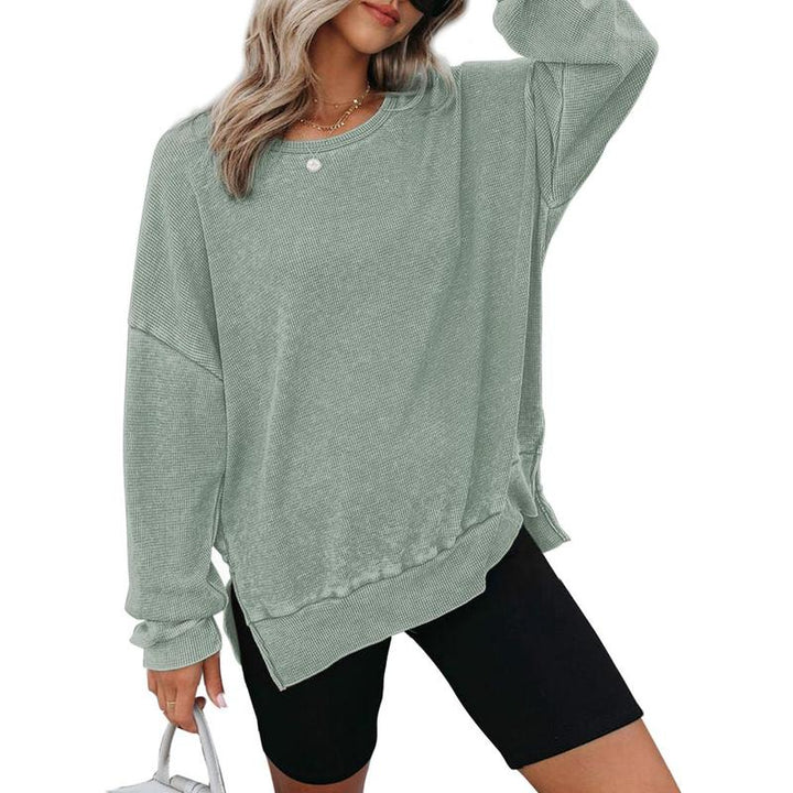THALIENE™ - Casual Oversized Crewneck Long Sleeve Sweatshirt - Maison Léa &amp; Lou