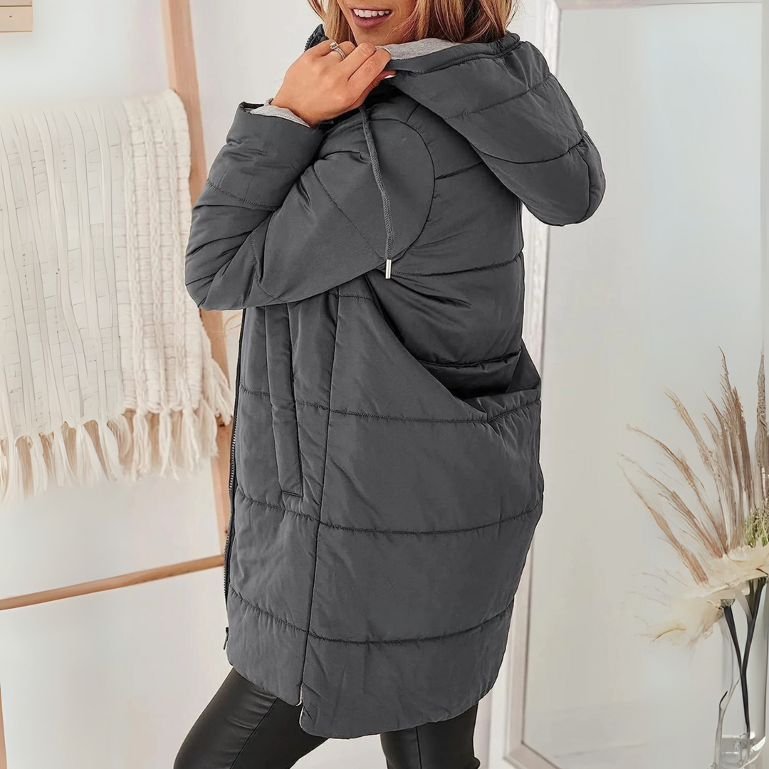 YILA™ - Casual Hooded Puffer Down Jacket - Maison Léa &amp; Lou