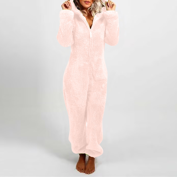 LUMI™ - Comfy Zipper Hooded Long Sleeve Plush Pajama Jumpsuit - Maison Léa &amp; Lou