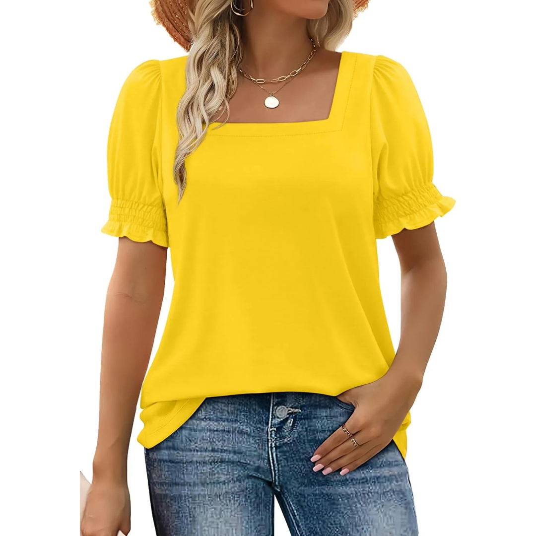 JOSEPHINE™ - Lightweight Ruffle Sleeve Summer Essential - Maison Léa &amp; Lou
