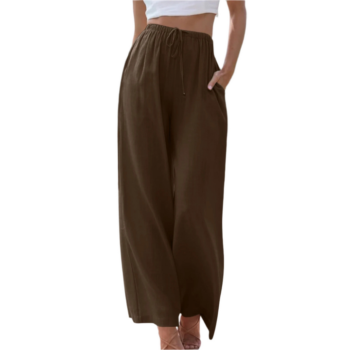 MARIANNE™ – Casual Summer Wide Leg Trousers - Maison Léa &amp; Lou