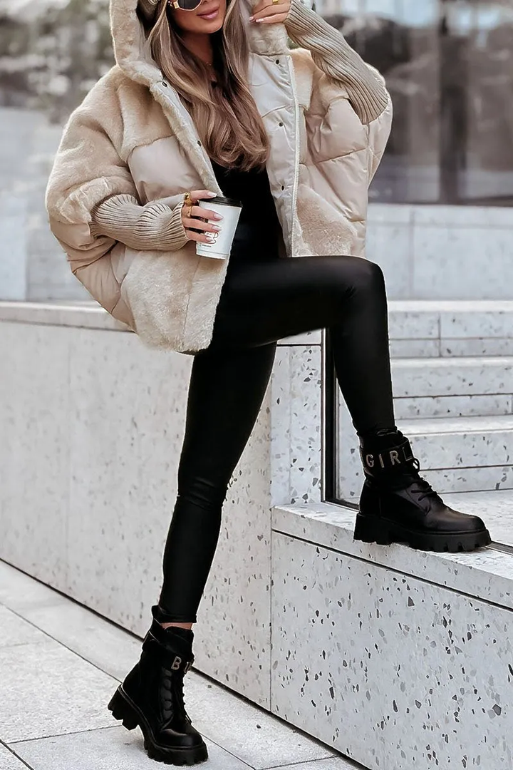 MARISA™ -  Plush Comfort Hooded Jacket - Maison Léa &amp; Lou