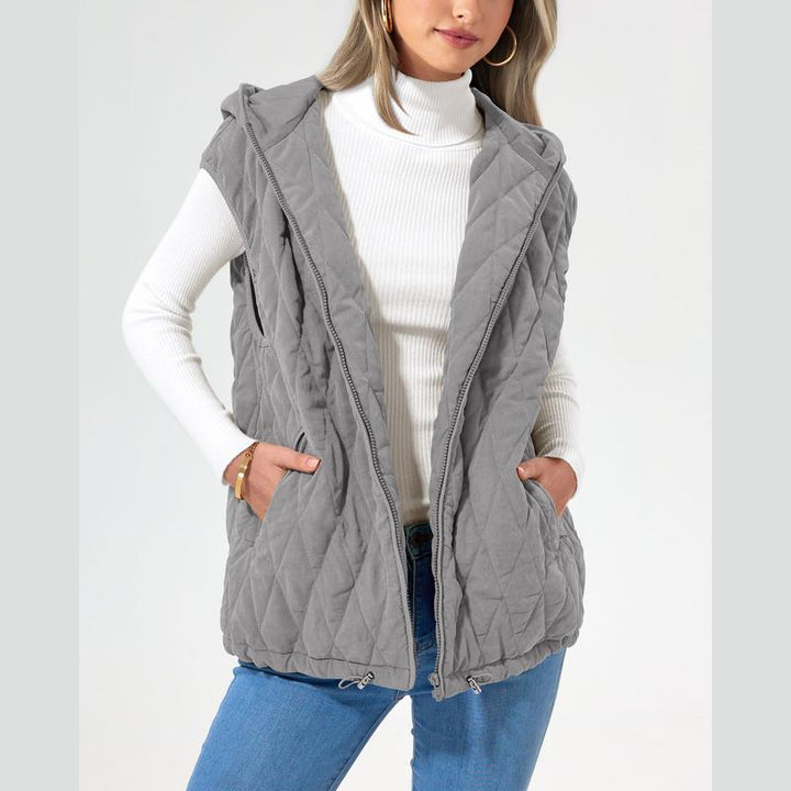 LIAM™ - Cozy Sleeveless Hooded Winter Coat with Pockets - Maison Léa &amp; Lou
