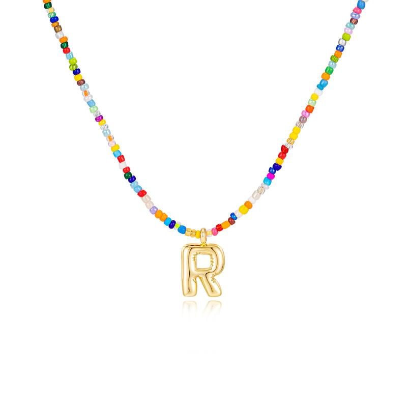 MACY™ - Colorful Bubble Letter Necklace - Maison Léa &amp; Lou