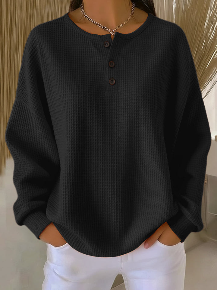 LEAH™  | Stylish Button Sweater - Maison Léa &amp; Lou