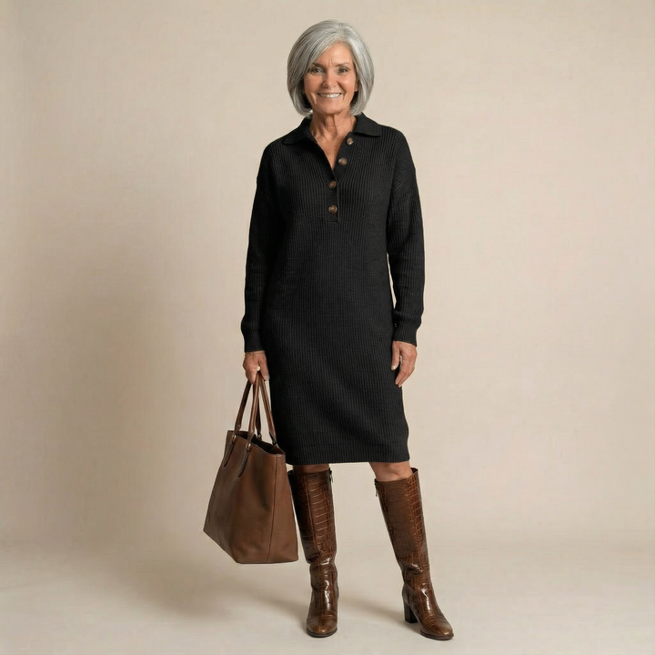Susan™ |  Casual sweater dress - Maison Léa &amp; Lou