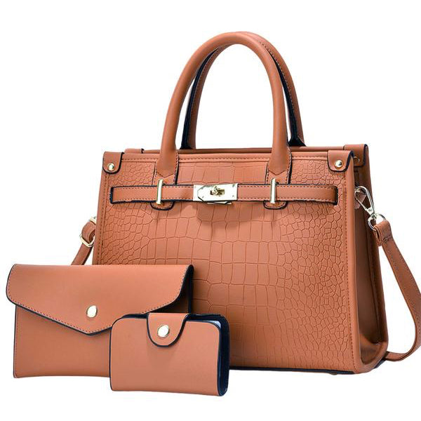 ALENOR™ | Crocodile Large Capacity Handbag Set - Maison Léa & Lou